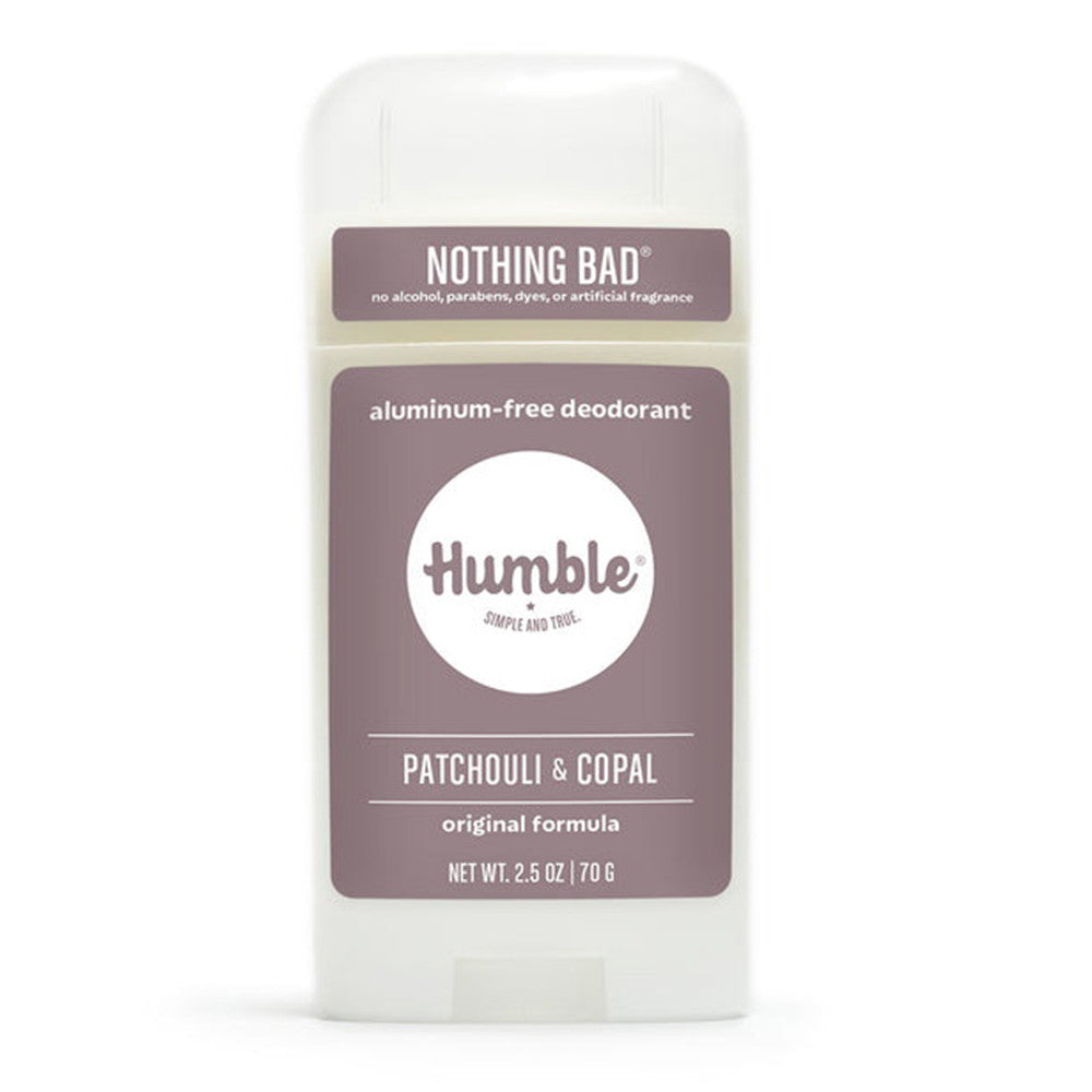 Humble Brands All Natural Deodorant, Patchouli And Copal, 2.5 Oz